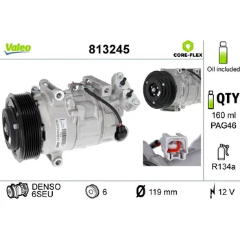 Kompresor klimatizace Kompresor klimatizace VALEO 813245