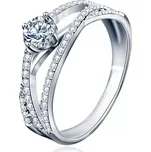 Royal Fashion stříbrný prsten HA-XJZ023-SILVER-MOISSANITE-ZIRCON Velikost: 6 (EU: 51-53)