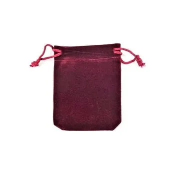 Dárková krabička Sametový pytlík vínový