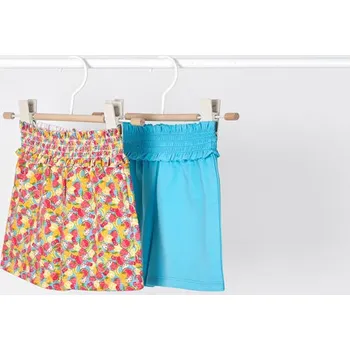 Dívčí kraťasy Dívčí dvoje kraťasy Mayoral 3280 modré ,barevné Rozměr: 98