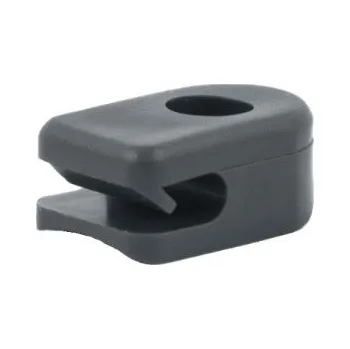 Příslušenství pro plot držák drátů s kovovým šroubem, černý