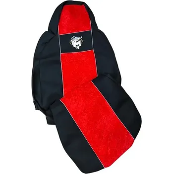 Potah sedadla Autopotahy textilní pro MAN TGX/S/M/L od 2020, černo-červená barva (č. 155)