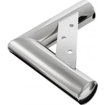 Nábytkové kování Interex Nábytková nožka NN24 - průměr 50 mm / Lesklý Chrom 220 mm