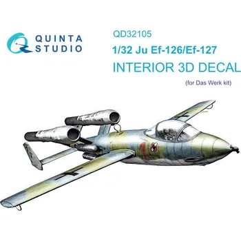 Plastikový model Quinta studio 1/32 Ju EF 126/EF 127 3D-Printed & col.Interior