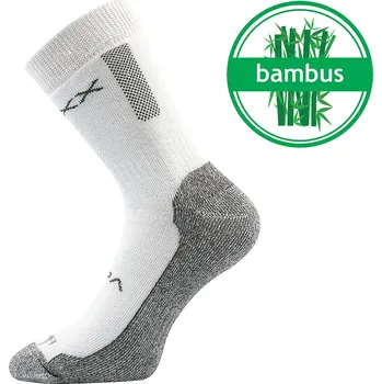 Pánská móda VOXX Ponožky silné bambusové BARDEE bílé 39-42 117609