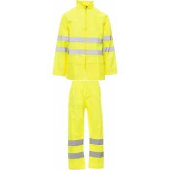 pracovní souprava PAYPER HI-VI RAINSET nepromokavý oblek PES/PU - žlutá XXXL