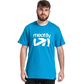 tričko Meatfly Podium - Ocean Blue M