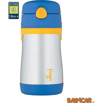 Termoska THERMOS kojenecká termoska s brčkem FOOGO 290ml +18m Modrá