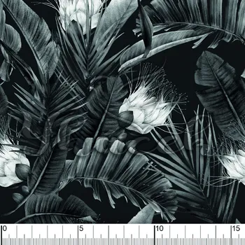 Zakázkový tisk, softshell, kočárkovina... Exotika šedá Látky k tisku: Microfirba