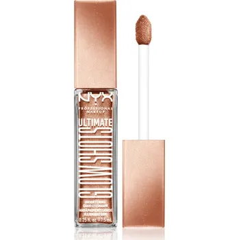 Oční stíny NYX Professional Makeup Ultimate Glow Shots třpytivé tekuté oční stíny odstín 06 Golden Goji 7,5 ml