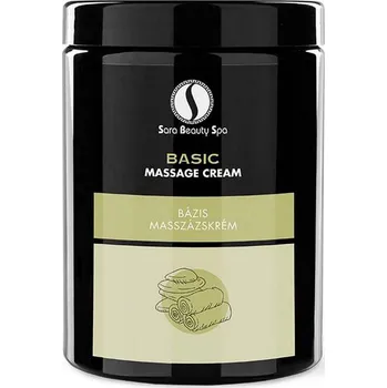 Masážní přípravek Masážní krém na obličej a tělo Sara Beauty Spa - Basic 1000 ml