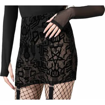 Dámská sukně sukně dámská KILLSTAR - Warez - Black - M