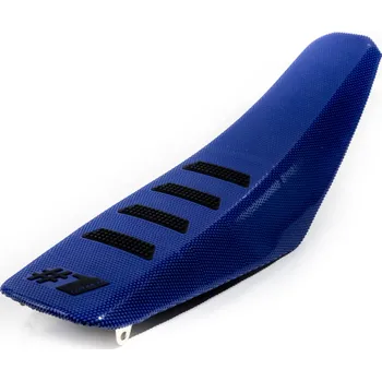 Moto sedlo Potah sedla ONEGRIPPER - Ribbed Modrá-Černá