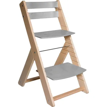 Jídelní židle Woodpartner rostoucí židle Vendy buková lak šedá