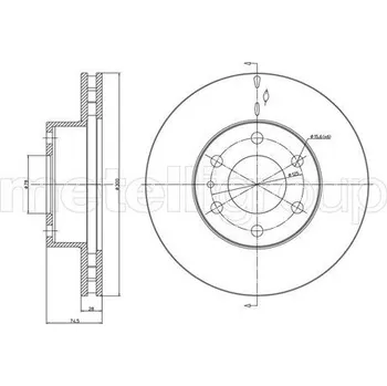 Brzdový kotouč Brzdový kotouč METELLI 23-0913C
