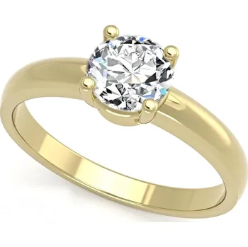 Prsten SOLUNA SIMON zlatý zásnubní prsten s diamantem žluté zlato MATERIÁL: ZLATO ŽLUTÉ, KAMENY: Diamant, VELIKOST: 55 - 17,5 mm