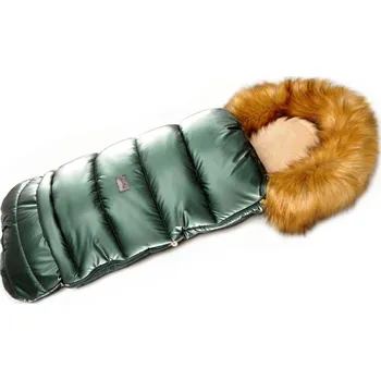 Fusak JASMINE Zimní fusak s kožíškem Shiny - zelený