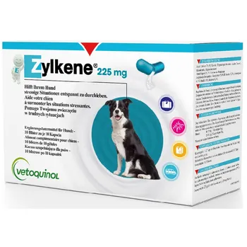 Vétoquinol Zylkene 225 mg, 10 cps.