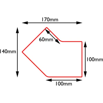 PermaLean roh 45° - žlutý PermaLean pro 100 mm role