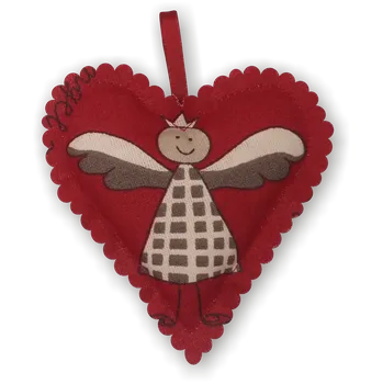 Levandulové srdíčko - andílek 02