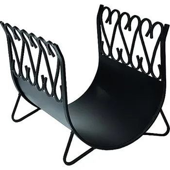 M&M Technika Koš na dřevo střední - černý