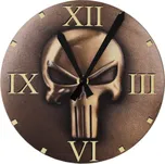 GTUP ® Nástěnné hodiny SKULL COPPER GT200-017B Skladem v ČR