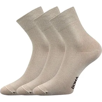 Pánské oblečení BOMA Ponožky slabé ZAZR jednobarevné BÉŽOVÉ (3 páry) 35-38 112852