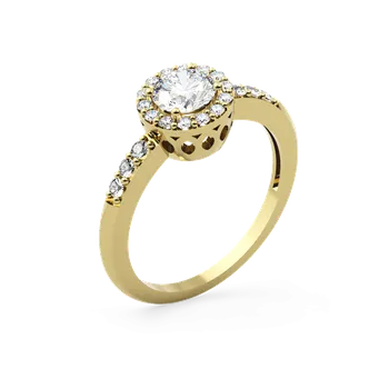 Prsten SOLUNA Zářivý zlatý prsten se zirkony FRANCY žluté zlato VELIKOST: 54 - 17,2 mm