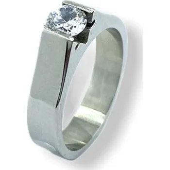 Prsten Prsten z chirurgické oceli s kamenem