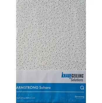 Kazetový podhled Knauf Ceiling Solution Minerální podhled Armstrong Sahara Board 600x600x15mm /balení 5,04m2/ Tloušťka: 15mm, Prodejní jednotka: balení