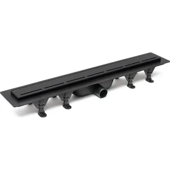 sprchový žlab Sprchový žlab SAT 70 cm plast černý mat ZLAB70BL