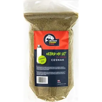 Nástraha METHOD FEEDER FANS - Method Mix Set EKO 600 g + booster 200 ml Česnek