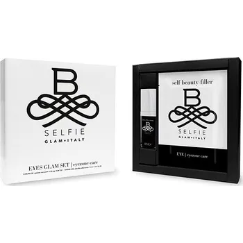 Kosmetická sada B-Selfie Glam set EYES - Dárková sada pro vyplnění vrásek očního okolí (4 balení náplastí + 1x sérum