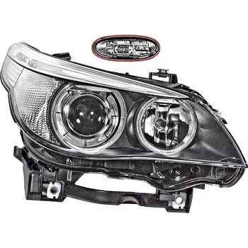Přední světlomet ACI BMW 5 03-10 1/05-3/07 přední světlo BI-XENON D1S+H7 (bez jednotky, bez výbojky, bez motorku) P