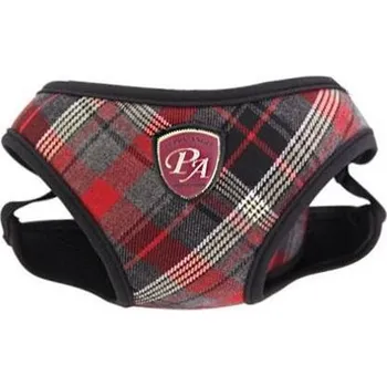 Postroj pro psa Puppy Angel Checky Fasteny kšíry - červené varianta S