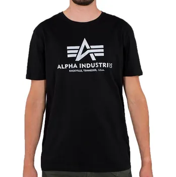 Pánské tričko Alpha Industries Basic T Reflective Print (black) triko M