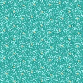 MAKOWER UK Látka bavlna v metráži se zlatým efektem 2522T