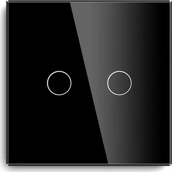 vypínač iQtech Millennium, Zigbee 2x NoN vypínač Smartlife, černý