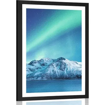 Plakát Dovido Plakát s paspartou arktická polární záře