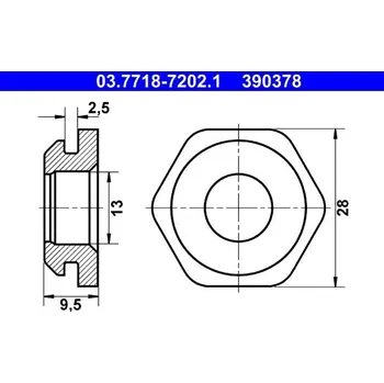 Brzdová hadice Těsnění připojovací trubice podtlakové hadice ATE 03.7718-7202.1