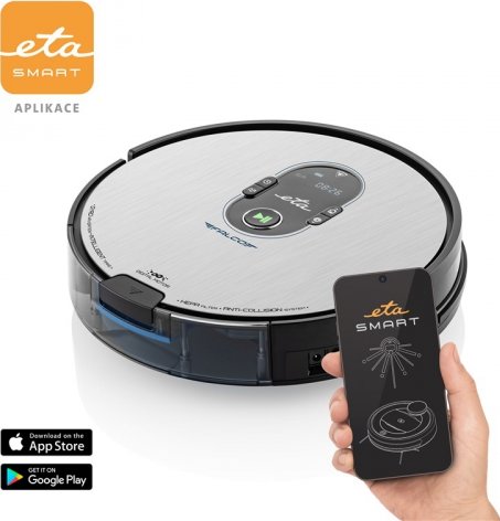 Robotický vysavač ETA Falco Smart 2515 90000 černý/stříbrný