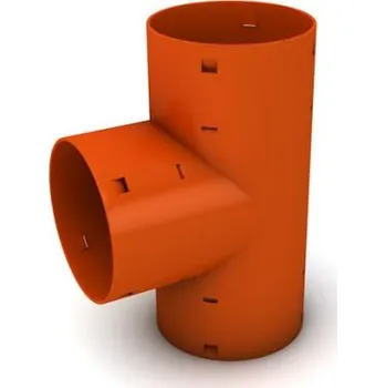 Kanalizační potrubí Odbočka 90° (T-kus) drenážní DN 80