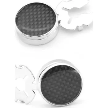 Manžetový knoflíček Amparo Miranda® Ozdoba na knoflíčky košile A0239 černá