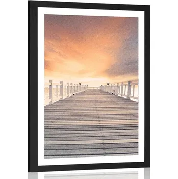 Plakát Dovido Plakát s paspartou staré dřevěné molo