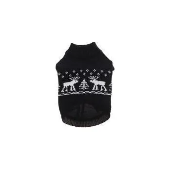 Obleček pro psa Puppy Angel psí svetr Northern Reindeers - tm.modrý varianta XL