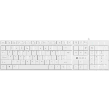 Klávesnice Natec Nautilus bílá NKL-1951