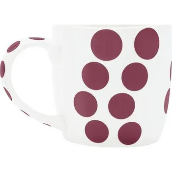ZAK!designs hrnek DOT puntík 35 cl Barva: Kaštanová, Materiál: Porcelán, Značka: ZAK!designs