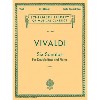 Six Sonatas For Double Bass And Piano - kontrabas a klavr 1048061