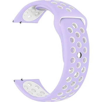 Příslušenství k chytrým hodinkám Eternico Sporty Universal Quick Release 22mm Pure White and Purple