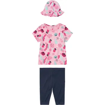 lupilu® Dívčí letní souprava (98/104, světle růžová / námořnická modrá)